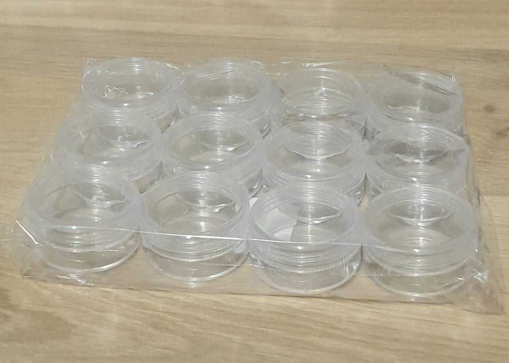 10ml Fancy Pet Clear Plastic Jar Pack of 12 Units