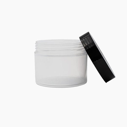 125g Cosmo Natural Cosmetic Jar With Black Lid Box Of 250 Units