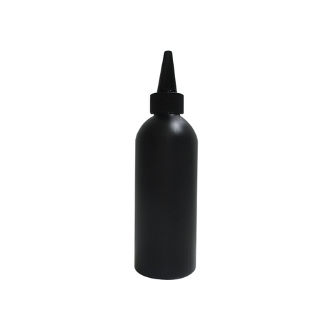 100ml HDPE Black Boston Bottle With Oil Spout Pack Of 100 Units