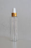 200ml Clear Pet Shoulder Tall Bottle With Gold Spray