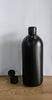 500ml Hdpe Boston Black Bottle With Black Flip Top Cap