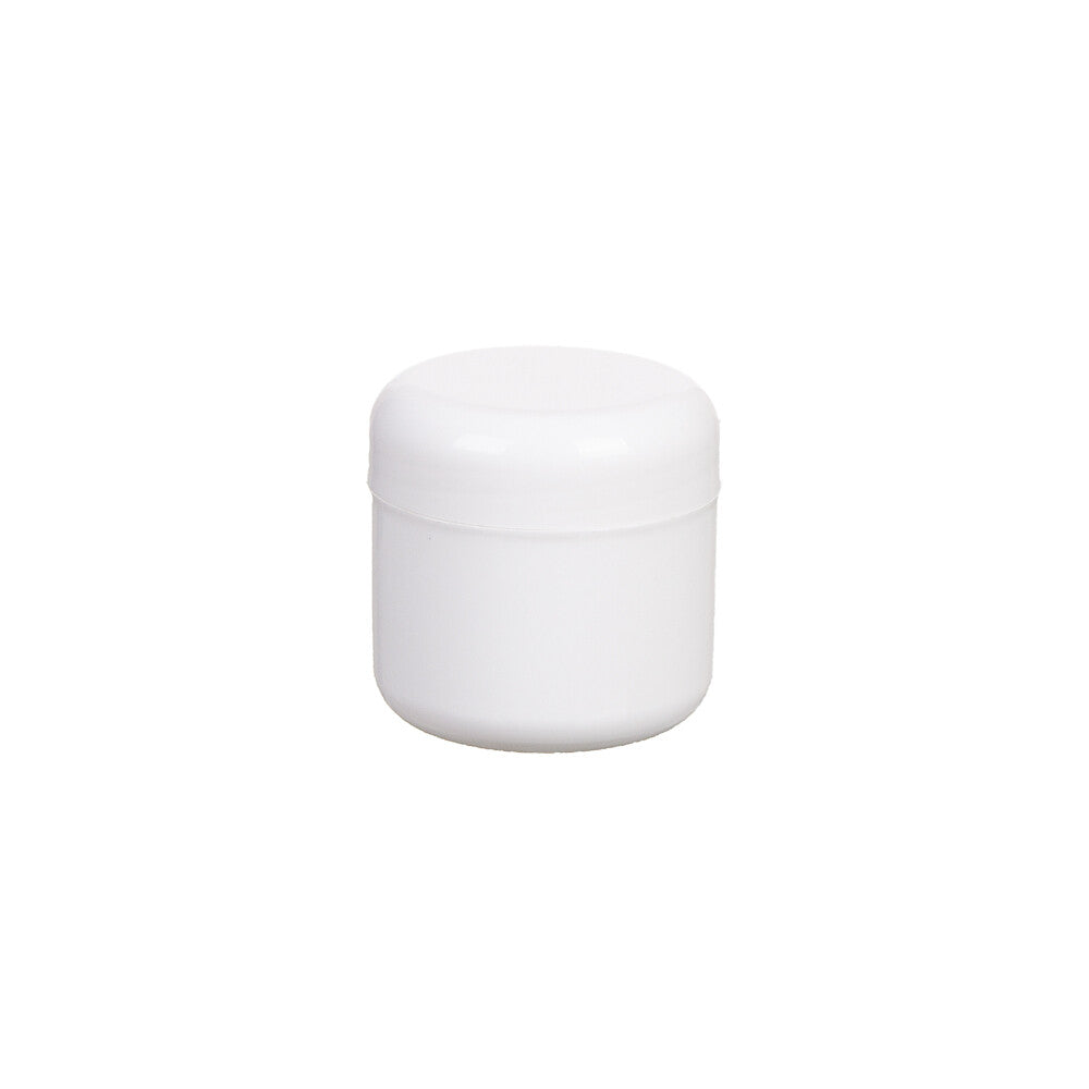 250g Euro Cosmetics White Jar With White Lid