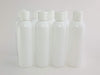 250ml HDPE Boston White Bottles White White Flip Top Cap sets of 50 units