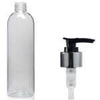 250ml Pet Clear Boston Bottle With Silver Pump  Pack of 100 Units