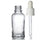 30ml Clear Glass Dropper Bottle with White Pipette