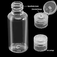 30ml Clear Pet Bottle With Flip Top Cap