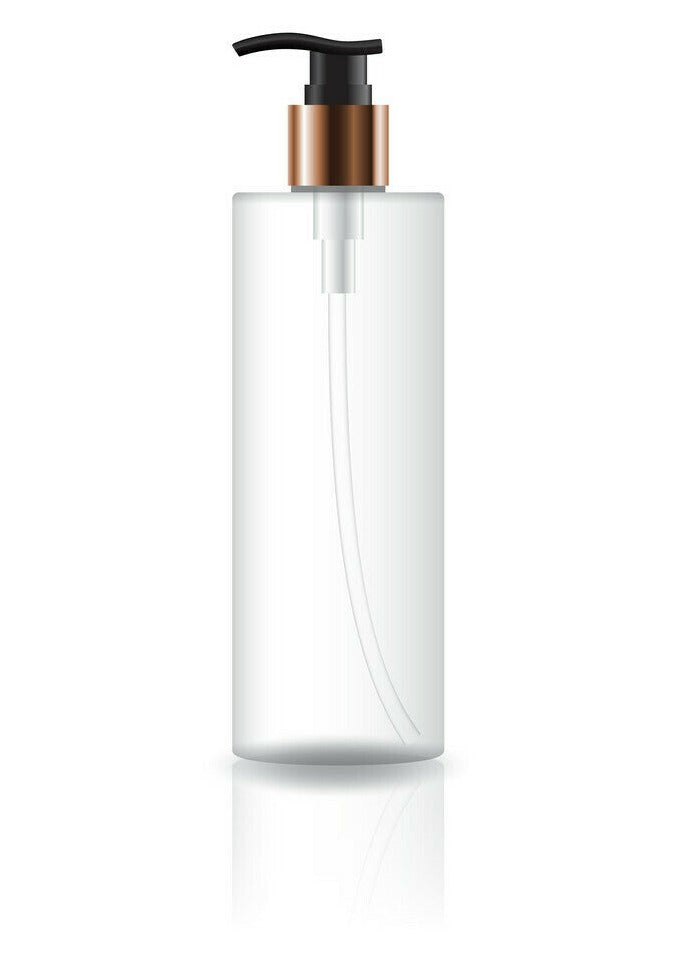 400ml Shoulder Gold Pump Clear PET Bottle pack of 50 units