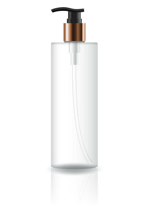 400ml Shoulder Gold Pump Clear PET Bottle pack of 50 units