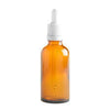 50ml Amber Dropper Bottle with White Pipette A Pack Of 50 Units