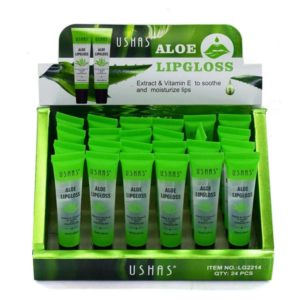 Ushas aloe lip gloss 24pcs