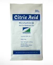 25kg Citric Acid Monohydrate BP93