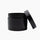 250g Black plastic cosmetic jar pack of 50