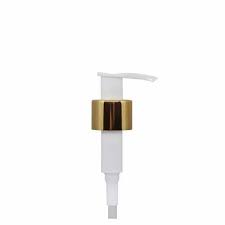 24mm Gold & White Lotion Pump