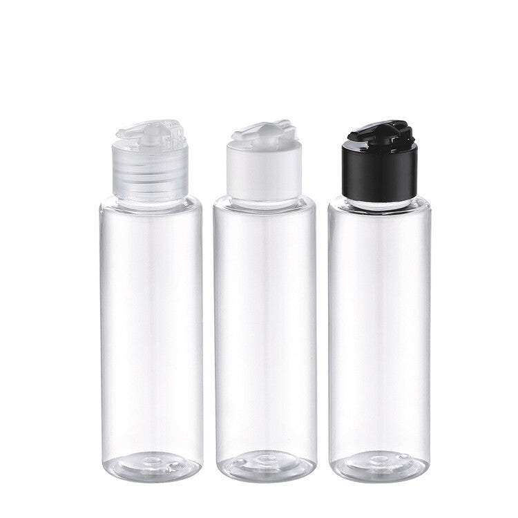 100ml Clear PET Bottles with Flip Cap set of 10 units.