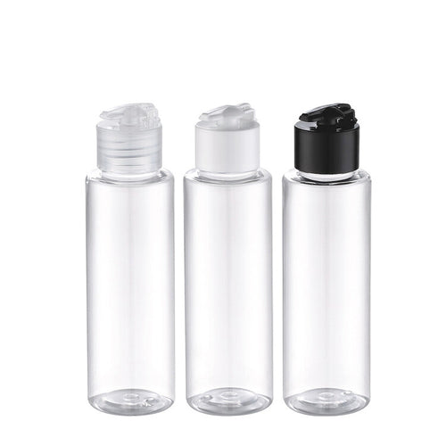 100ml Clear PET Bottle with Flip Cap Pack of 50 units