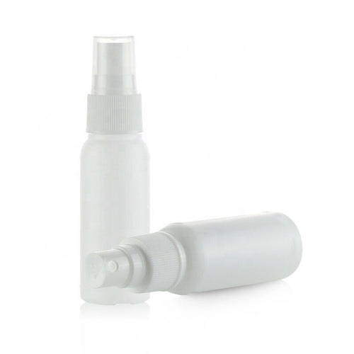 100ml Natural Bottle with White Mist Spray