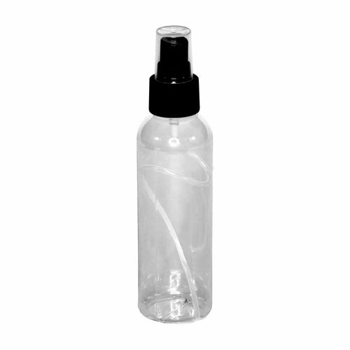 100ml PET Clear Bottle with Black Mist Spray pack of 50 units