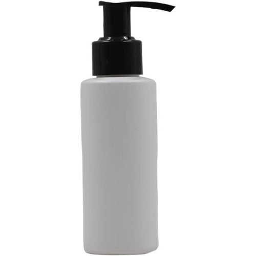 100ml Hdpe White Bottle With Black Lotion Pump Pack of 100 Units
