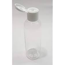 50ml Pet Clear Bottle With White Flip Top Cap Pack Of 100 Units