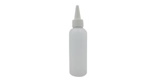 100ml Boston White Bottle With White Oil Spout