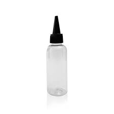 100ml Pet Clear Bottle with Black Oil Spout