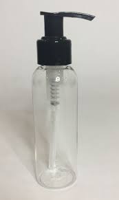 100ml Pet Clear Bottle With Black Lotion Pump Pack Of 100 Units