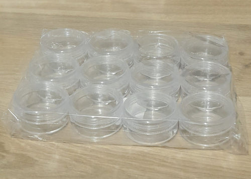 10ml Fancy Pet Clear Plastic Jar Pack of 12 Units