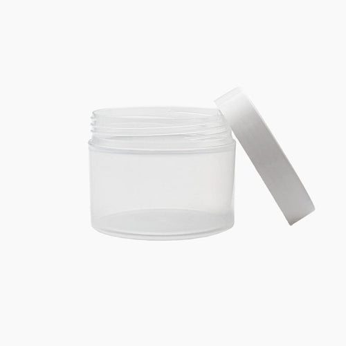 125g Cosmo Natural Cosmetic Jar With White Lid Pack Of 100 Units