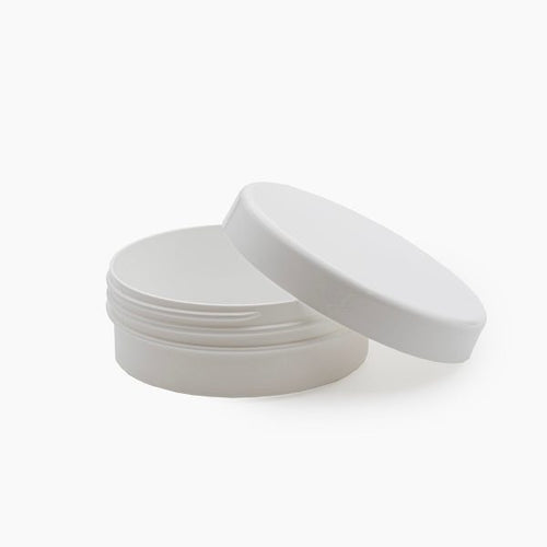 250g Rome Cosmetic White Body Butter Jar With White Lid Box of 100