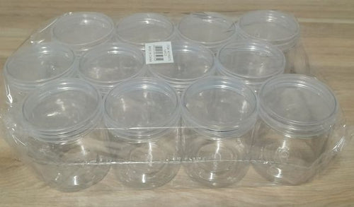 125ml Fancy Pet Clear Plastic Jar Pack of 12 Units