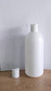 500ml Hdpe Boston White Bottle With White Disc Cap Pack Of 50