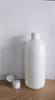 500ml Hdpe Boston White Bottle With White Flip Top Cap Pack of 50