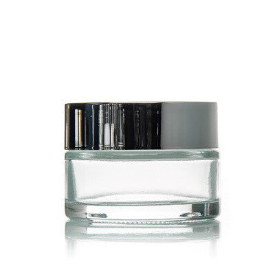 50ML Glass jar with silver lid