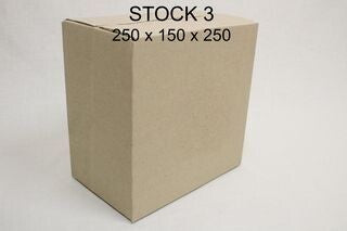 Stock 3 Single Wall Box 250X150X250