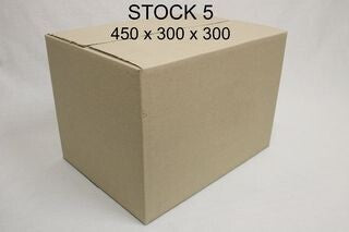 Stock 5 Single Wall Box  450X300X300