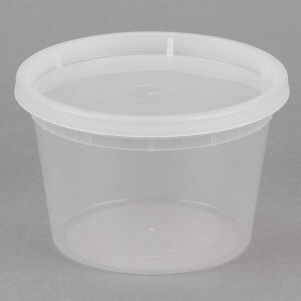 250ml Plastic Tubs pack of 50 units