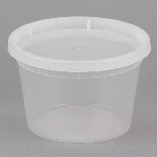 250ml Plastic Tubs pack of 50 units
