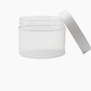 250g Natural Cosmo  Cosmetic Jar With White Lid