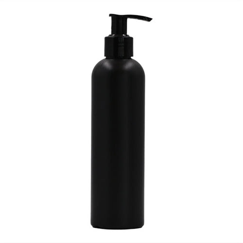 250ml Boston Black Bottle with Black Lotion Pump