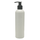 250ml  HDPE Boston White Bottle With Black Lotion Pump