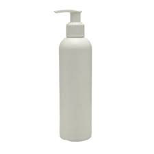250ml HDPE Boston White Bottle With White Lotion Pump Pack of 50 Units
