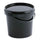 25Litre Black Bucket with Lid