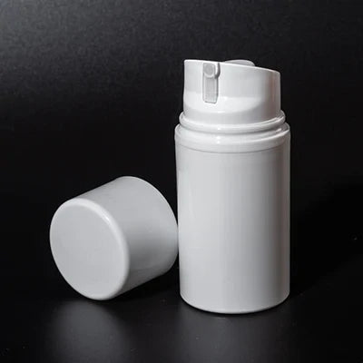 30ml Airless Serum Pump Bottle in an elegant all-white design