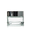 30g Clear Glass Jar with Silver Lid