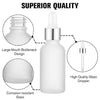 30ml Frosted Glass Dropper Bottle with Silver Pipette