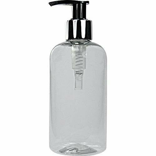 500ML Pet clear  bottle with silver pump  pack of 50 unts