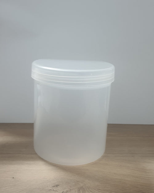 500g Cosmo Natural Cosmetic Jar with Natural lid Pack of 100 Units