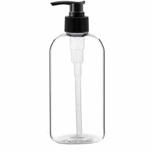 500ml Pet Squat Bottle With Black Lotion Pump