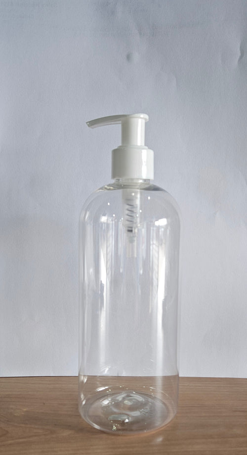 500ml Pet Squat Bottle With White Lotion Pump Pack Of 50 Units