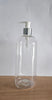 500ml Pet Squat Bottle With Silver White Lotion Pump Pack Of 50Units